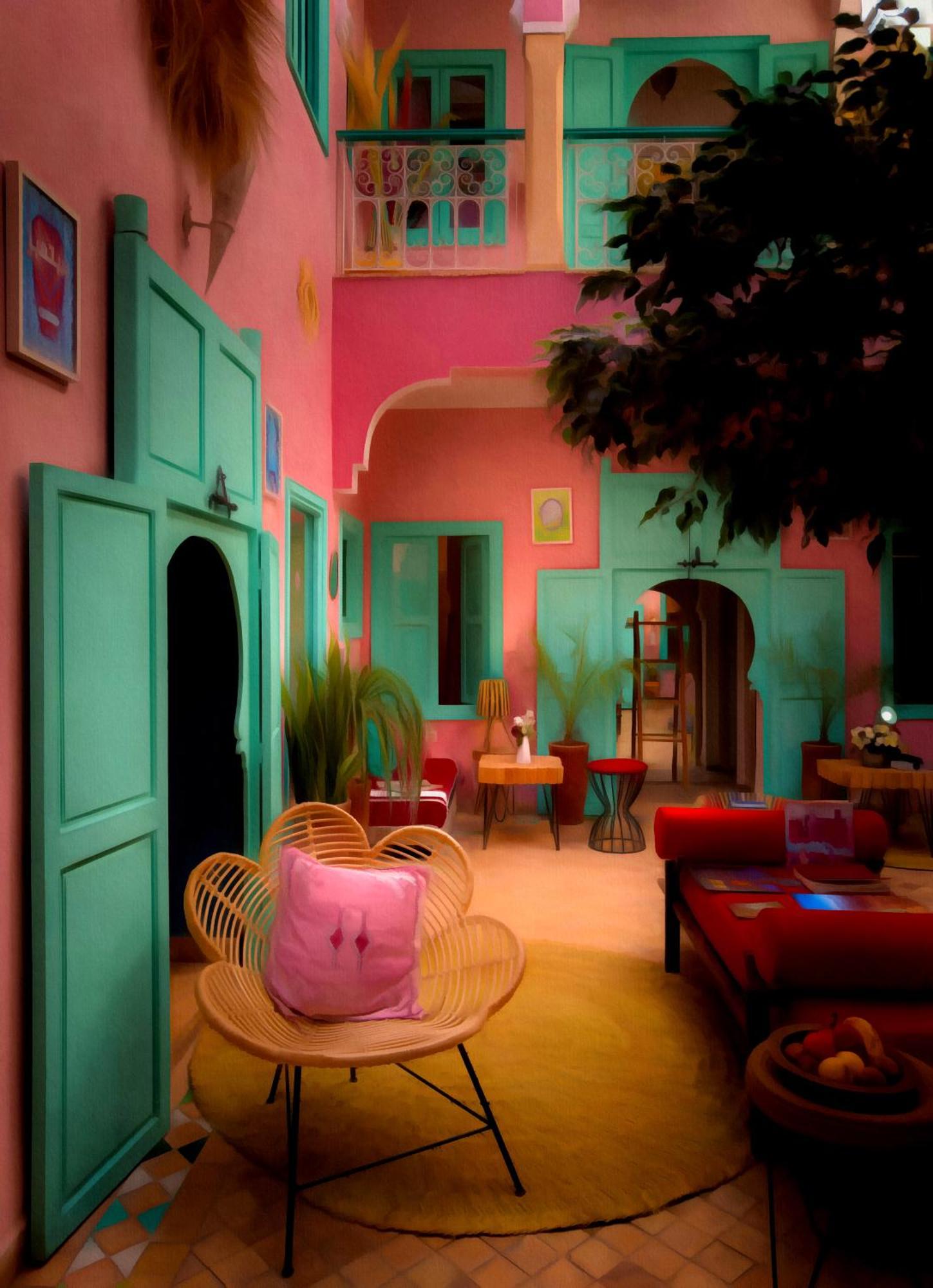 Riad Lauriers Blancs Marrakesh Exterior foto